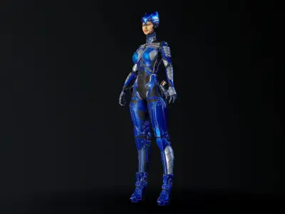 Low-poly model of the character Ghost Fury Low-poly 3D model