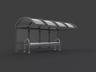 Bus Stop 03  3D model