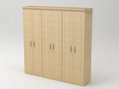 Wardrobe 6 door 3D model