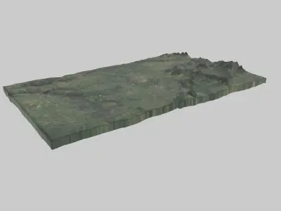 Trujillo City Low-poly 3D model