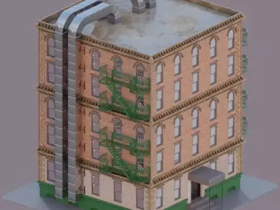 Classic old building 3D model