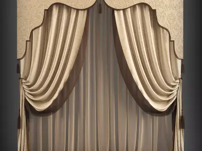 Curtain 3D model 109 3D model