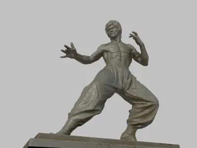 brucelee statue sculpture  3D model