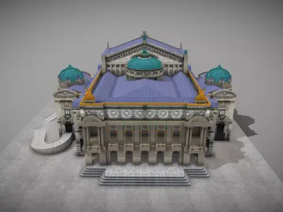 Palais Garnier Low-poly 3D model