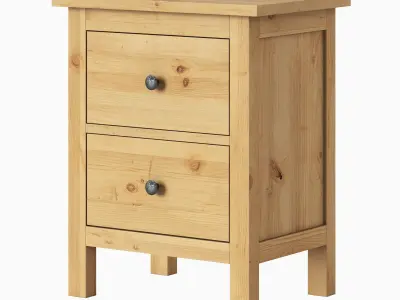 HEMNES 2-drawer chest 3D model
