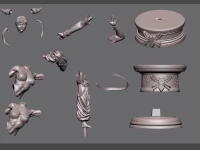 Street Fighter - Juri Han FANART 3D print model
