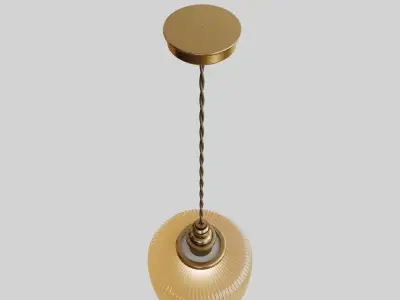 Vintage Art Deco Chandelier 3D model