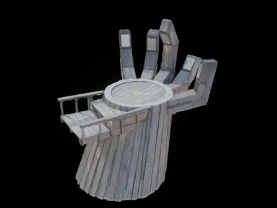Statue of Hand 3D model
