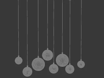 chandelier 10 3D model