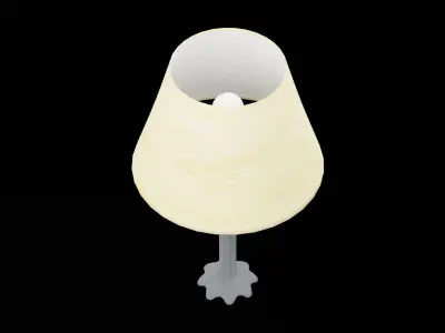 Bed Side Table Lamp Low-poly 3D model order