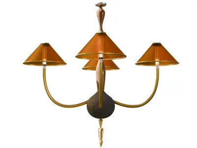 Ceiling lamp-Retro pendant lamp 3D model