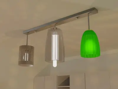 DIY-kitchen-chandelier Free 3D model