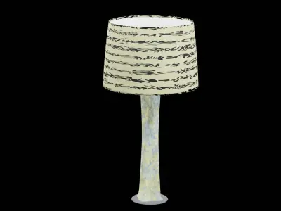 Bed Side Table Lamp Low-poly 3D model purchase
