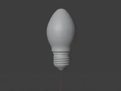 Realistic Lightbulb light bulb 3D model