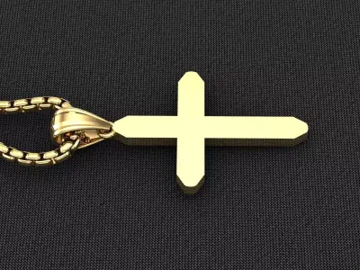 Cross Light Gold 3CP052 3DM STL 3D model