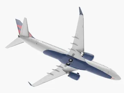  Boeing 737-800 with Interior Delta Air Lines 