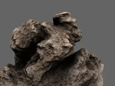 Rock texture Low-poly 3D model
