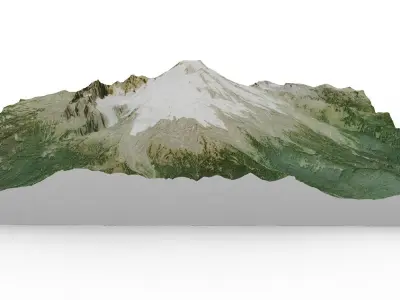 Mount Baker 3D model