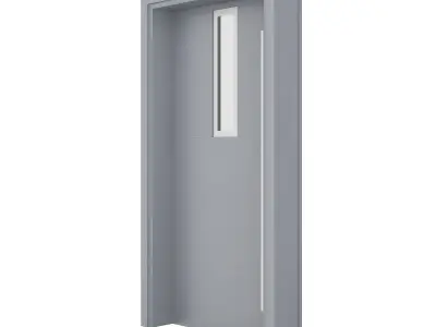 Metal Front Door 3D model