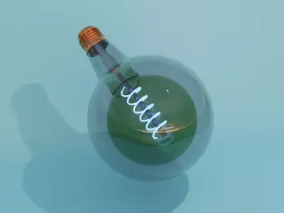 Glass bulb Free 3D model