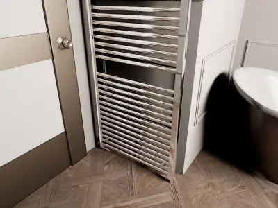 Two Wall Radiators Low-poly 3D model