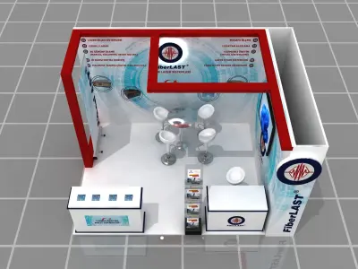 Modular Fair Stand 006 3D model