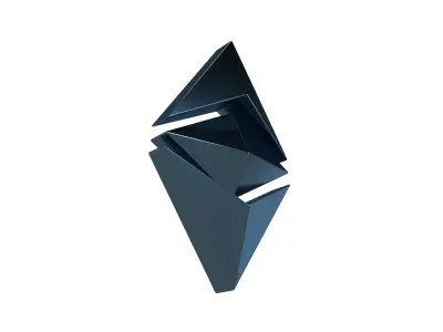 Ethereum Classic v2 006 Low-poly 3D model