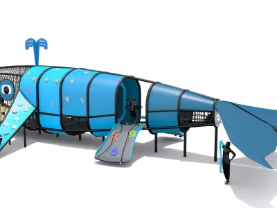 Whale Playground 3D model