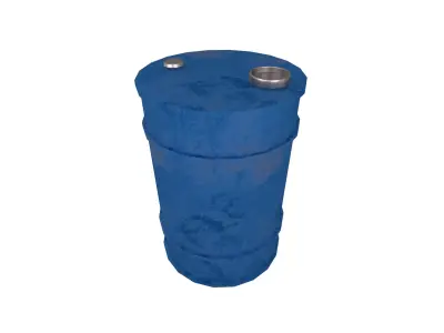 Oil Barrel v1 013 Low-poly 3D model