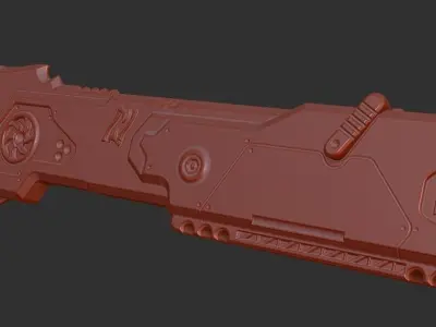 Cyberpunk Techwear Cosplay Axe Tomahawk 3D Model Stl 3D print model