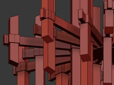 facets 3D model