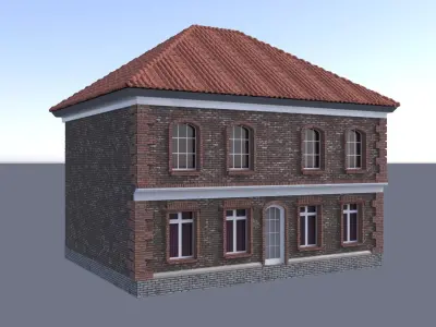 HOUSE PACK BUILDINGS Low-poly 3D model