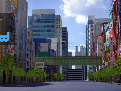 Akihabara Street 3D model