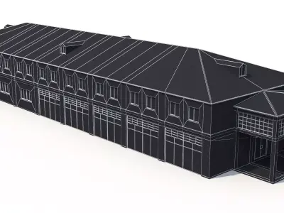 5 Industrial Buildings Collection 3D Model Pack