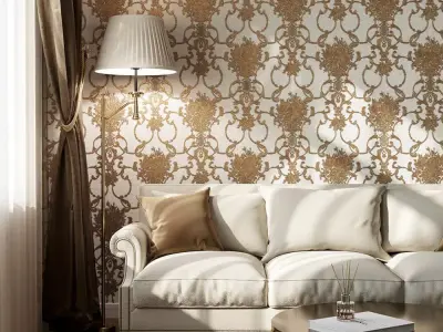 Royal Ornate Embossed Wallpaper Texture Texture