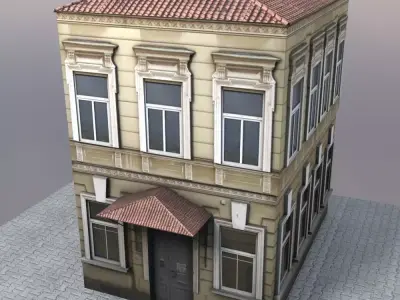 Classic build and house 3D model