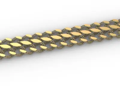 Gold bracelet chains new collection 31-32 3D print model 3D print model