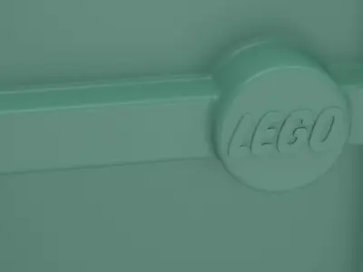 LEGO Door 1x2x3 Left with Open Stud with Hole complate Original  3D print model