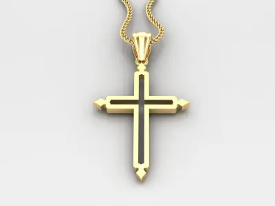 Cross Light Gold 4CP040 3DM STL 3D print model
