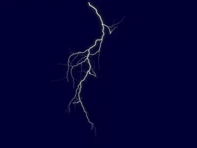 Realistic 3D Lightning CA-07 Low-poly 3D model