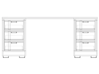 Office Table 3D model