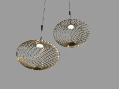 Spring Pendant By Tom Dixon 3D model