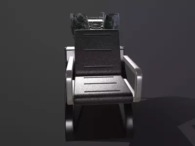 SALON CHAIR Low-poly 3D model