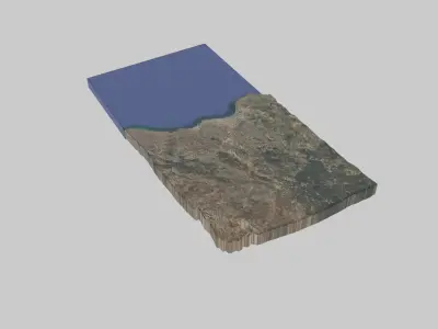 Safi City Low-poly 3D model