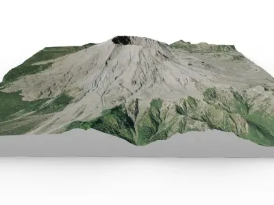 Mount St Helens 3D model