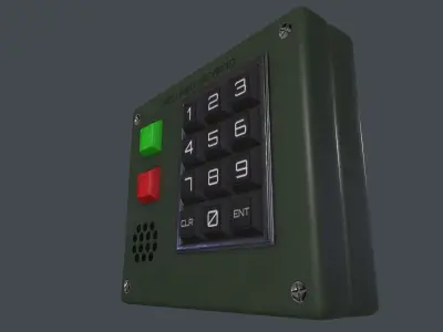 Keypad Lock 3D Model Low-poly 3D model