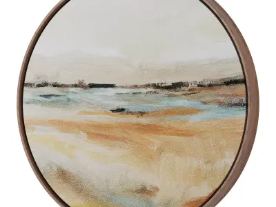 Abstract Painting Frame set 3D model 684