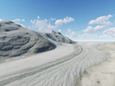 Mountain Valley British Columbia Canada 3D model