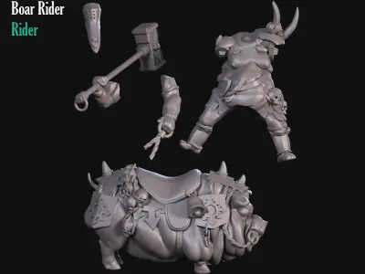 Ogre Rider 3D print model