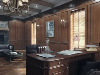  Classic Home Office 8K PBR Textures 